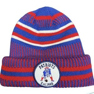 New England Patriots 2019 Sideline Historic CC Home Youth Knit Cap - No Pom